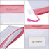 Zipper Pouch, Wisdompro 4 Packs Durable Letter Size Waterproof Mesh File Bag, Document Organizer - Pink