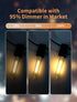 25 Pack Bulbs, 0.6W E12 Bulbs S14 G40 C7 Dimmable E12 Bulbs 2700K Tubular LED Replacement Light Waterproof LED