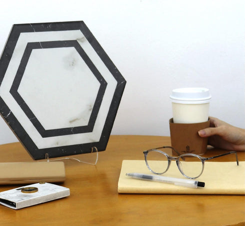 Clear Acrylic Easel - 6” Display Stand for Picture Frames, Plaques, Ceramic Tiles, Plates, and More