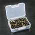 Hilitchi 200-Pieces 7/16''(11mm) Antique Brass Tacks Bronze Nail Pins Upholstery Nail Tacks Assortment Kit