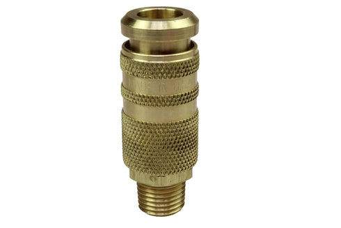 Coilhose Pneumatics 15C90B4M 1/4-Inch Body Size, Coilflow Combo Couplers, Industrial and Acme Interchange, 1/4-Inch NPT, Male