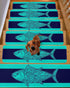 BOHOOSKYLAR Summer 4 8"x30" Tuna Stair Treads Beach Indoor Non Slip Peel and Stick Stair Treads for Wooden Steps PCS