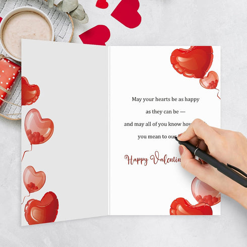 Ogeby Funny Valentine's Day Card for Brother and Family, Sweet Heart Valentines Card from Sister Brothers, Happy