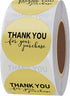 Hybsk Gold Foil Thank You for Your Purchase Stickers 1.5" Round - 500 Labels per Roll (Gold)