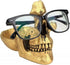 sgmedila Skull Glasses Stand, Creative Eyeglasses Rack, Sunglasses Spectacle Display, Key Holder Resin