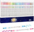 YOOUSOO Assorted Colors Highlighters, 24 Pack Bible Highlighters and Pens, No Bleed Aesthetic Supplies