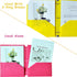 Seashell 12 Pack Heavy Duty Plastic 3 Hole Punch Folders, Assorted Colors, 2 Pocket Folders