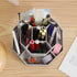 INSTOME Desktop Organizer with 360° Rotating Pen Holder, 9 Compartments, Makeup Brush Holders - Multifunctional Office