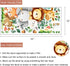 Yovkky Jungle Animals Wall Decals Stickers, Safari Giraffe Lion Elephant Fox Bunny Squirrel Bird Toddler Baby Nursery