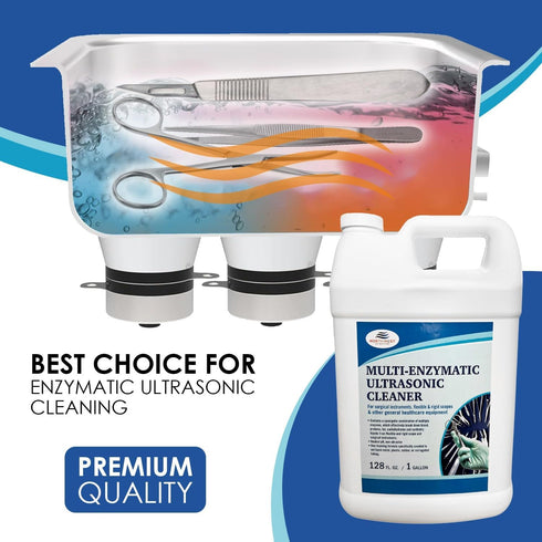 NORTHWEST ENTERPRISES Multi-Enzymatic Ultrasonic Cleaner Solution, Concentrated for Surgical Instrument Reprocessing