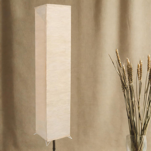 Generic (1 Pack) Japanese Paper Floor Lamp Shade - Foldable Replacement Shade for Modern Floor Lamps, Minimalist Rice