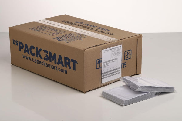 USPACKSMART 200 Units, 4.5"x5.5" Clear Packing List Shipping Label Envelopes - Heavy Duty Adhesive for Labels &