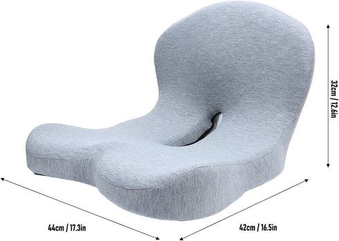 NOENNULL Lower Back Support Pillow for Office Chair, Car Seat Cushion with Detachable Memory Foam Lumbar Pad