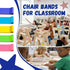 WNSIRVY 16 Pack Chair Bands for Kids with Fidgety Feet, ADHD Tools for Kids, Improve Focus & Reduce Restlessness, Chair