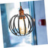 Zerodeko European and American Iron Simple Chandelier, Vintage Industrial Metal Wire Cage Lamp Shade