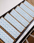 BOHOOSKYLAR 4 8"x30" Ocean Crab Stair Treads Seaweed Coral Starfish Blue Texture Indoor Non Slip Peel and Stick Stair