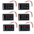 6pcs Digital Voltmeter Ammeter DC 100V 10A, Voltage Current Volt Amp Meter Tester, Dual LED Display Panel with Connect
