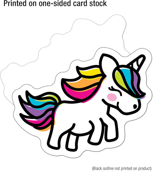 Carson Dellosa 150-Piece Rainbow Fun Bulletin Board Cutouts, Heart, Star, Emoji, Rainbow Décor for Classroom and Door