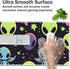 VSOJSOJKE 24" 14" MTG Play Mat, x TCG Card Play Mat, Surface with Smooth Stitched Edge, with Storage Bag, Alien Theme