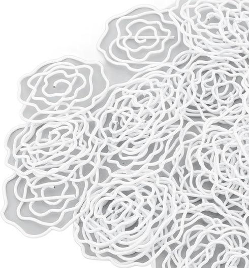 Paperclips Set, 50pcs Metal Decorative Exquisite Flower Paper Clips, Cute for Office Scrapbooking