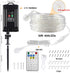 50ft 600 20 Dimmable IP68 OMIKA LEDs Solar Rope Lights, USB Charging, Lighting Modes, Timer Remote Control, Waterproof