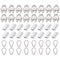 16pcs Wire Rope Cable Clip/Clamp, 16pcs Thimble, 16pcs Aluminum Crimping Loop for 3/16 Inch Wire Rope
