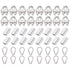 16pcs Wire Rope Cable Clip/Clamp, 16pcs Thimble, 16pcs Aluminum Crimping Loop for 3/16 Inch Wire Rope