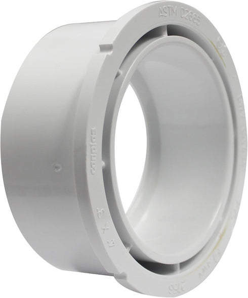 Canplas 192756 PVC DWV Flush Bushing, 4 x 3-Inch, White