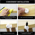 IFOKAMOG 24 Pack Cord Organizer Holder, Magnetic Desk Cable Clips Management, Rotatable Spring Cable Clips, Adhesive