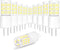 G4 T3 3W Daylight 6000K LED Outdoor Landscape Light Bulbs, Low Voltage G4 T3 JC Bi-pin Bulb for RV Boat Path (10 Pack)