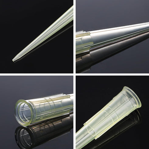 200ul Universal Yellow Pipette Tips, Polypropylene (PP), 1000pcs/bag, Autoclavable, Non-pyrogenic