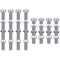 8 Pcs 304 Stainless Steel U Channel Sign Post Attachment Kit, Mounting Hardware for Road Sign with Bolts and Nuts