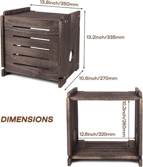 WiFi Router Storage Box Modem Cable Shelf Router Cover Router Shelf Hider Power Strip and Cable Management Rack Office
