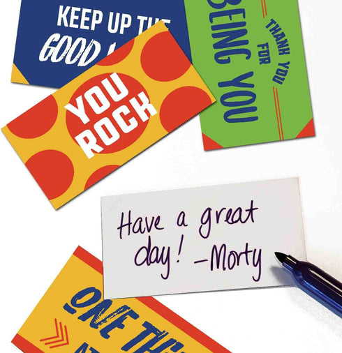 GSM Brands Motivational Cards Set, 60 Inspirational Kindness Cards for Employee Appreciation (2" x 3.5")
