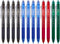 ParKoo Retractable Erasable Gel Pens, 0.7 mm Fine Point, 12-Pack with 4 Assorted Color Inks