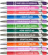 PASISIBICK 12 Pieces Funny Sarcastic Ballpoint Pens - Office Snarky Touch Screen Stylus Pen, Black Ink (12 Color,