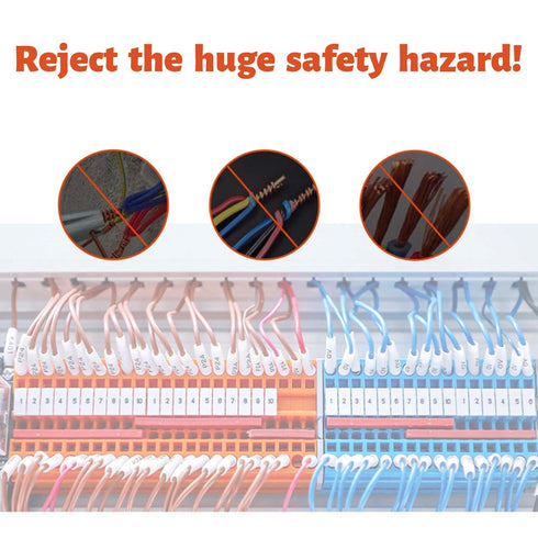 Robust Lever Wire Kit, Quick Connect Electrical Splicing, Compact Conductor 28-12 AWG for Inline Circuits