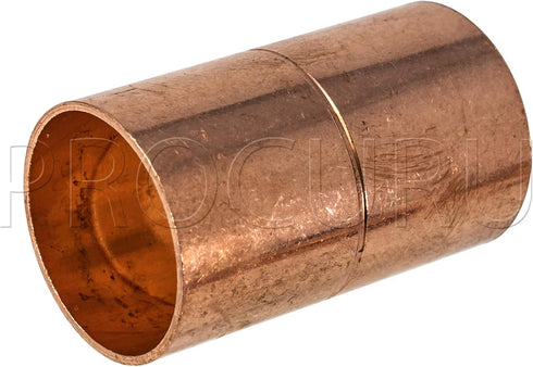 10-Pack 3/4-Inch Copper Coupling with Stop, C x C Sweat Connection, Certified Safe (CWCR0034-10P)