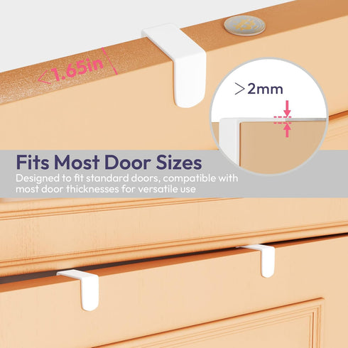 16 2 SWTYMIKI Over The Door Hook with Hooks & Mesh Baskets - Heavy Duty Over The Door Organizer Hanger for Towels
