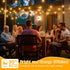 50FT 25+2 G40 Bulbs 2700K Ollny Outdoor String Lights, Waterproof Connectable Shatterproof Patio Lights with Edison