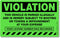 SmartSign Parking Violation Stickers, Pack of 50 Labels, 5" x 8" Paper, Fluorescent Green, USA-Made