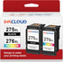 INKCLOUD Compatible Ink Cartridges Replacement for Canon 275XL and 276XL Combo for Canon PIXMA TS3520 TS3522 TS3500