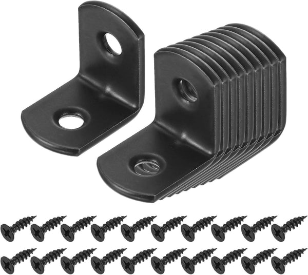 uxcell 40 Set L Corner Bracket Corner Brace Metal Joint Right Angle