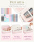 Four Candies 39 PCS Aesthetic School Supplies, Cute Pen Case, 12 Pastel Highlighters, 5 Black Ink Gel Pens