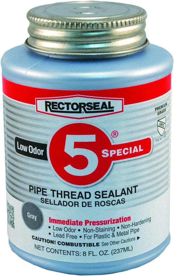 Rectorseal 26551 1/2 Pint Brush Top No.5 Special Pipe Thread Sealant