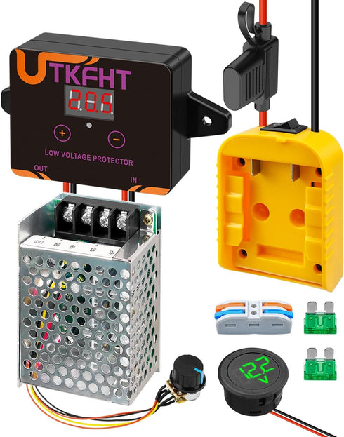 UTKFHT Upgrade Power Wheel Adapter Kit Compatible with Dewalt M18 18V 20V Battery
