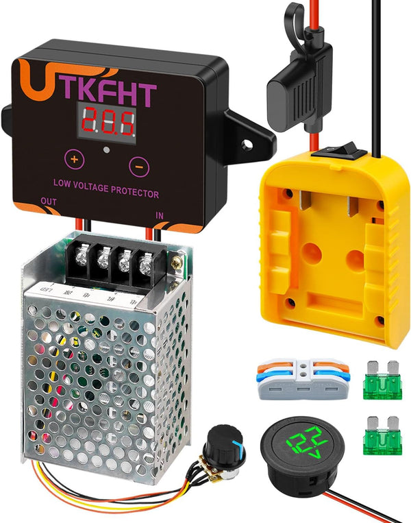UTKFHT Upgrade Power Wheel Adapter Kit Compatible with Dewalt M18 18V 20V Battery