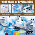 28 Well Plastic Test Tube Stand Rack, Detachable Centrifuge Tube Rack + 25Pcs 50ml Flat Bottom Tubes