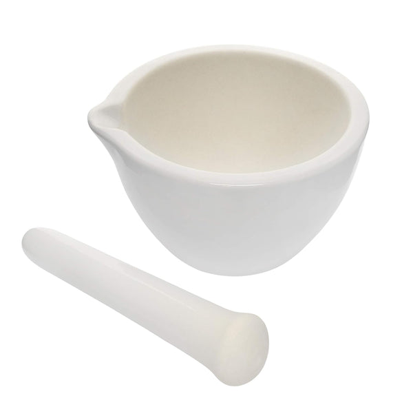 EISCO Porcelain Mortar & Pestle Set, 2oz (60ml) for Kitchen or Laboratory