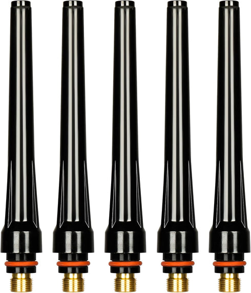 5Pcs TIG Welding 57Y02 Long Back Cap for TIG Welding Torch wp 17 18 26 Series